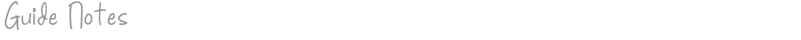 Guide Notes font preview